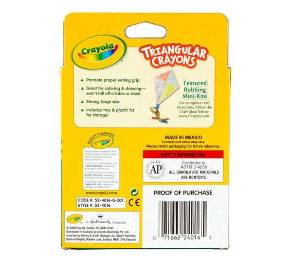 Crayola - Anti-Roll Triangular Crayons - 16 Count - Image 6