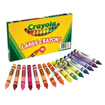 Crayola - Large Crayons - 16 Shades