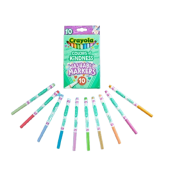 Crayola - Colors of Kindness Fineline Markers - 10 Count
