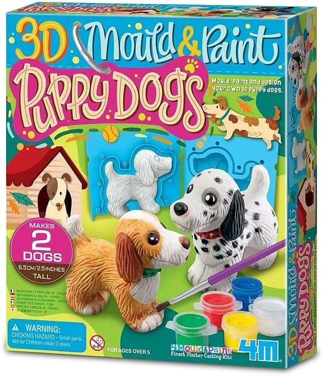 4M Mould & Paint - 3D Puppy Dogs - Image 2