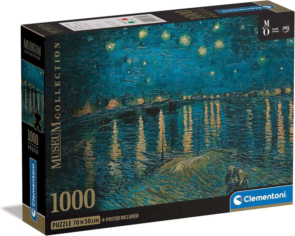 Clementoni - Museum Collection - Van Gogh Starry Night Over The Rhone - 1000 Pieces - Image 2