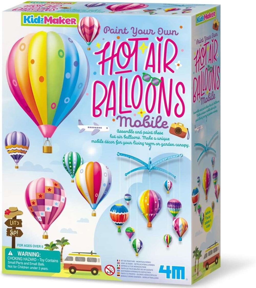 4M Kidzmaker Hot Air Balloons Mobile Painting Kit - Image 11