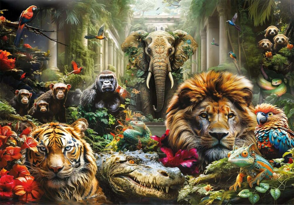 Clementoni - Animals Mystic Jungle Puzzle - 1000 Pieces - Image 3