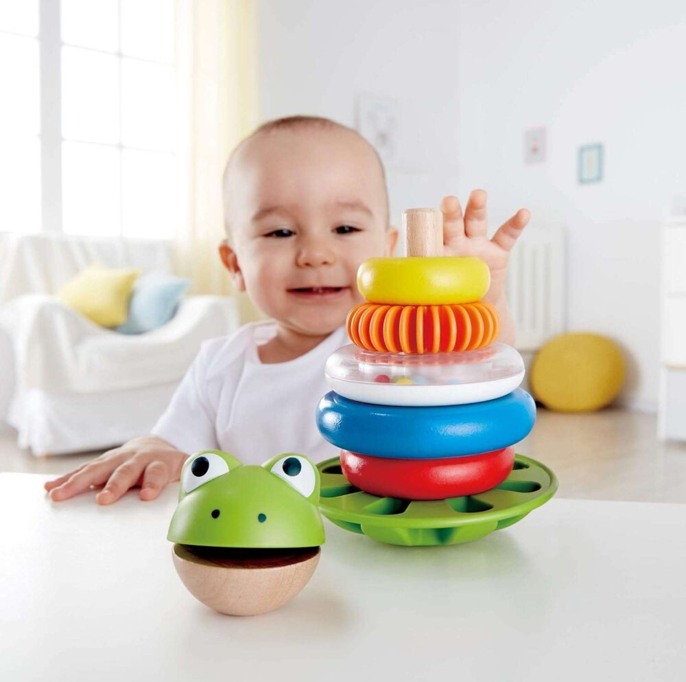 Hape - Mr. Frog Stacking Rings - Image 3