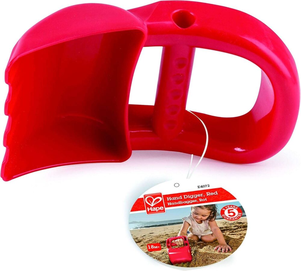 Hape - Hand Sand Digger - Red - Image 3