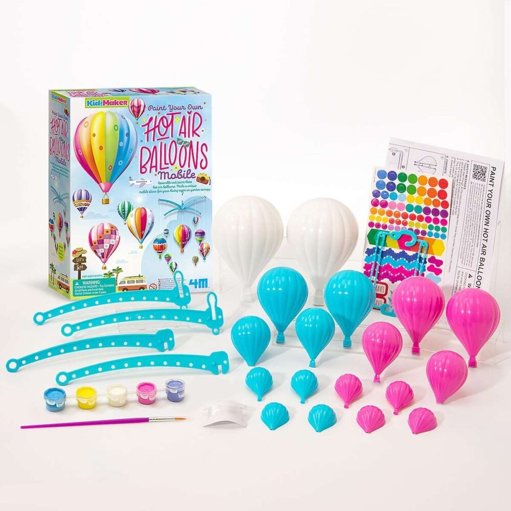 4M Kidzmaker Hot Air Balloons Mobile Painting Kit - Image 4