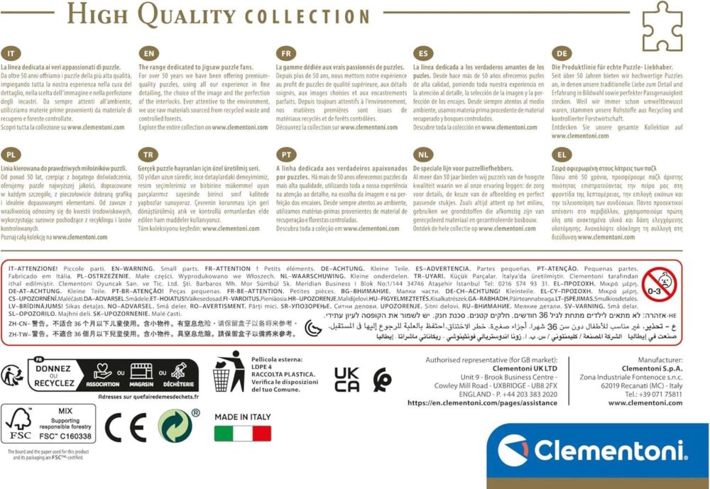 Clementoni - Puzzle + Poster - Cat and Rabbit - 500 Pieces - Image 4
