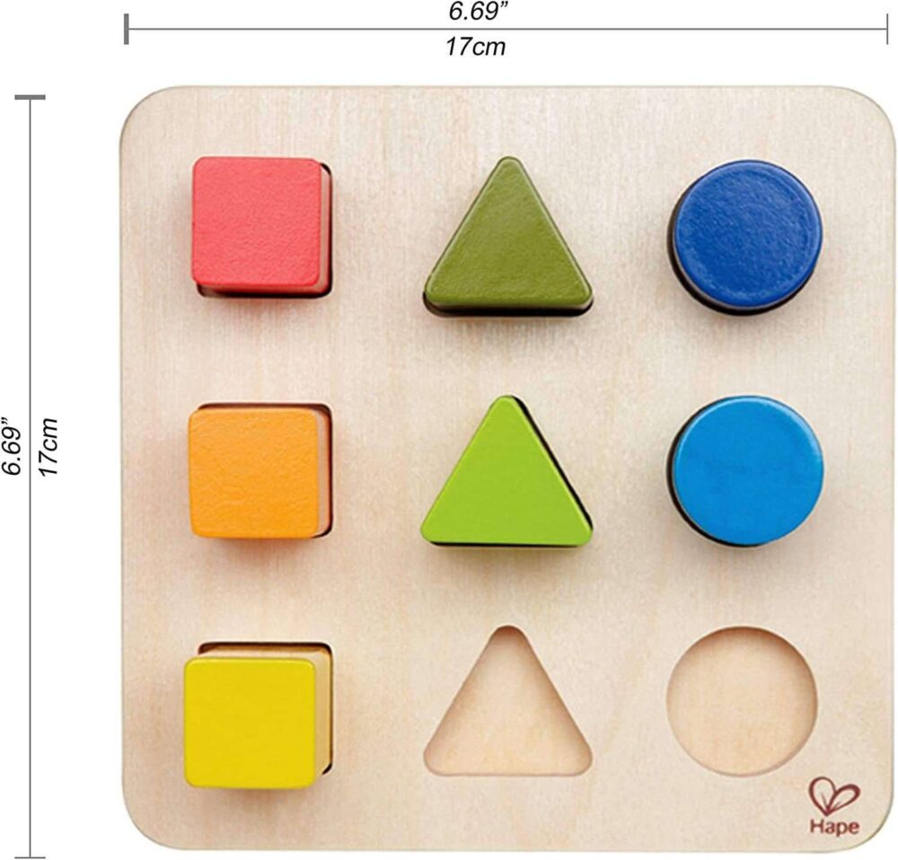 Hape - Wooden Color and Shape Sorter - Image 4