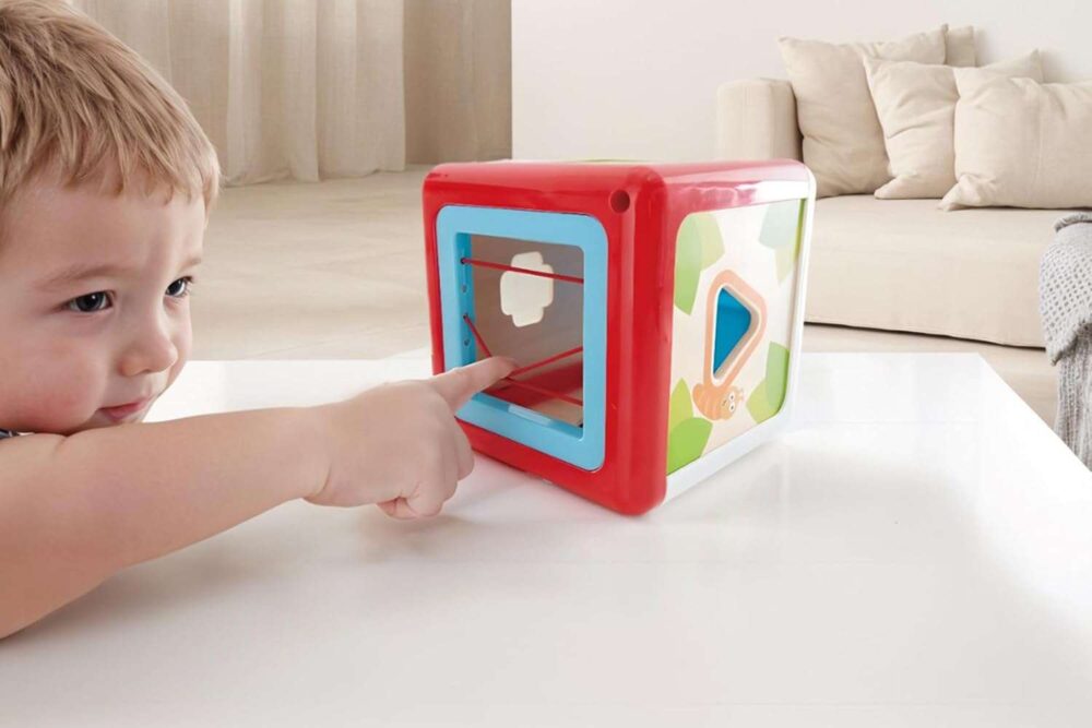 Hape - Wooden Shape Sorting Box - Image 4