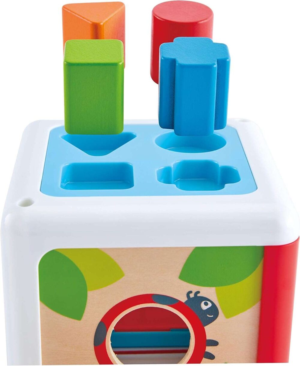 Hape - Wooden Shape Sorting Box - Image 5