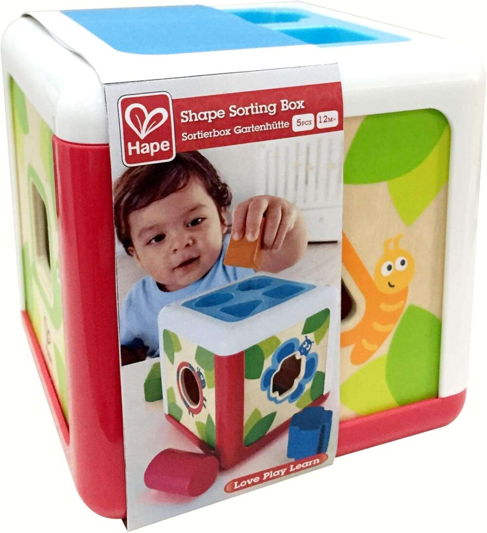 Hape - Wooden Shape Sorting Box - Image 6