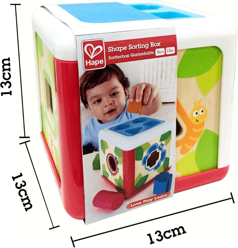 Hape - Wooden Shape Sorting Box - Image 7