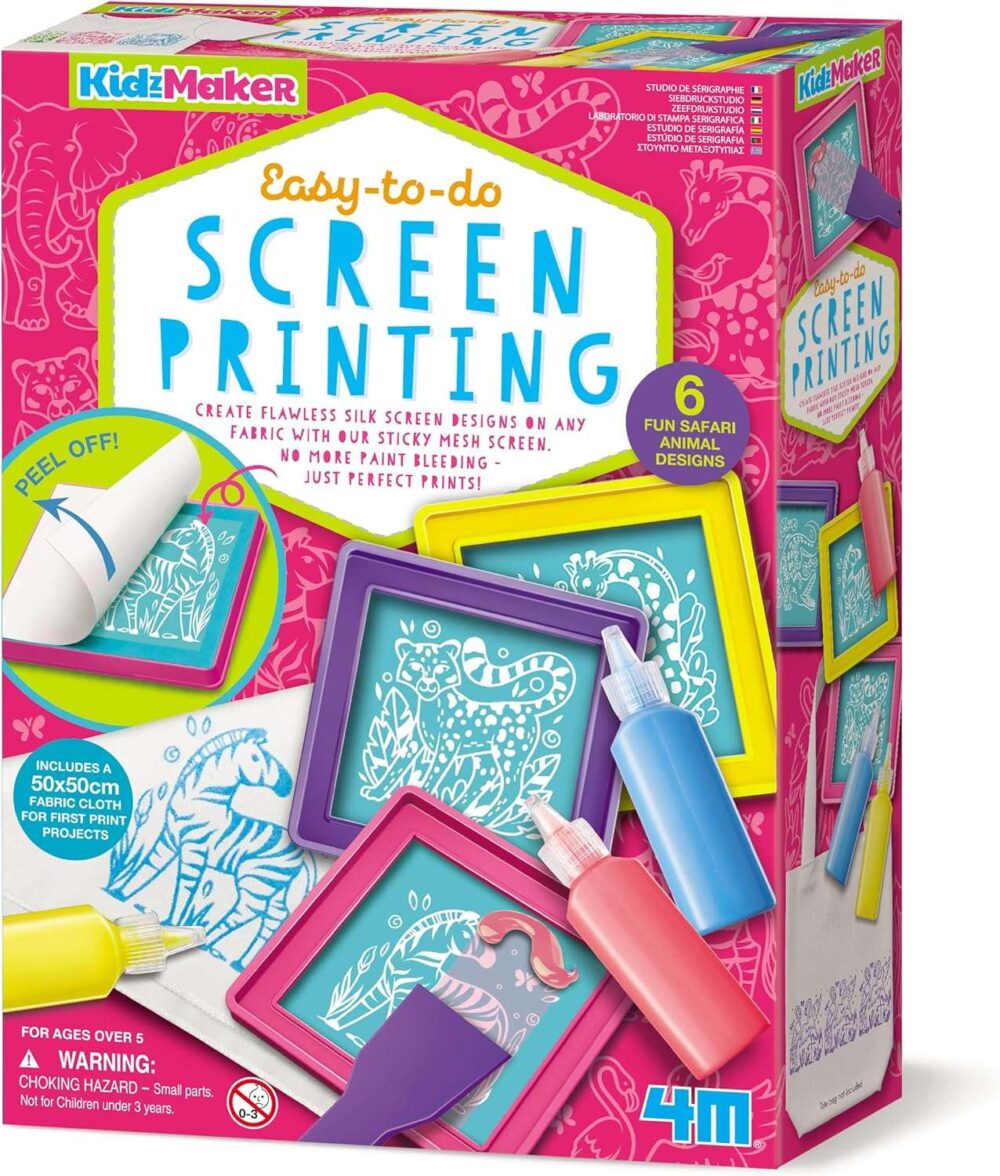4M KidzMaker Easy to Do Screen Printing Kit - Image 7