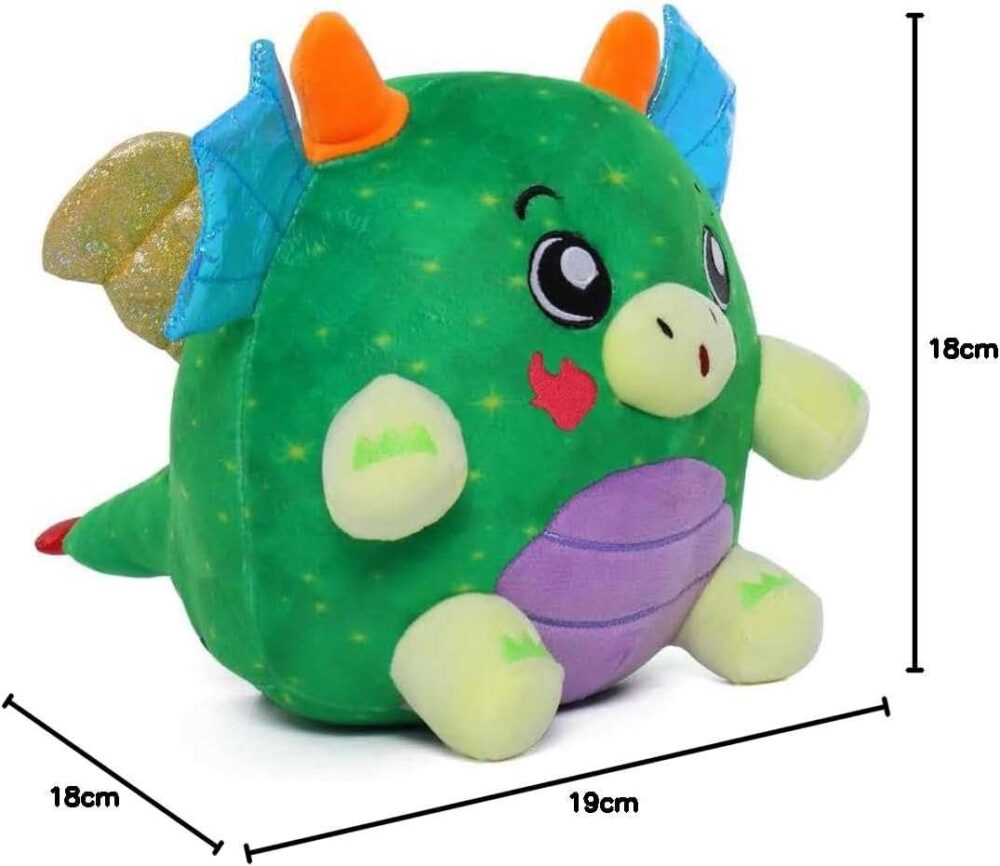 Draco the dragon - Glow In The Dark Bed Time Comforting Plush - 7.5″/18cm - Image 8