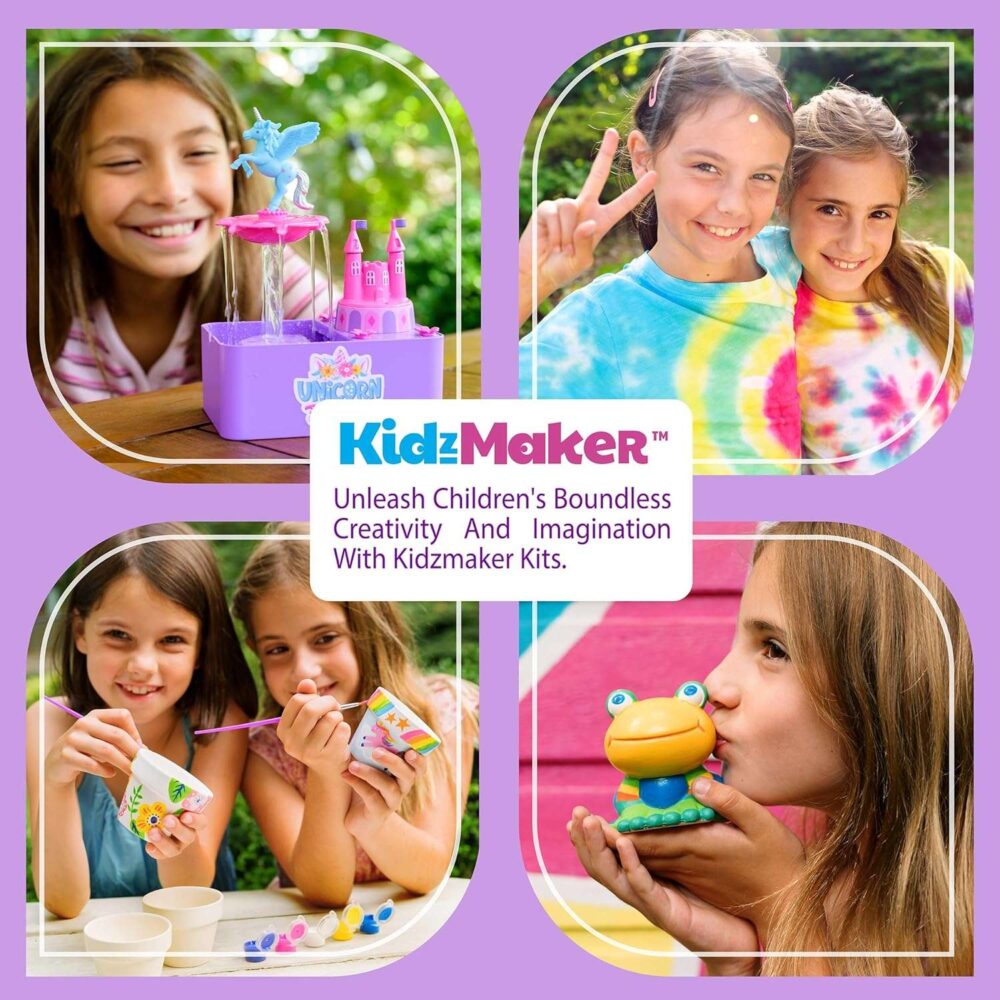 4M Kidzmaker Paint Your Own Mini Glitter Unicorn Bank - Image 9