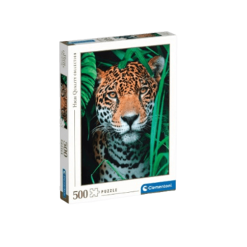 Clementoni - Puzzle + Poster - Jaguar in the Jungle - 500 Piece