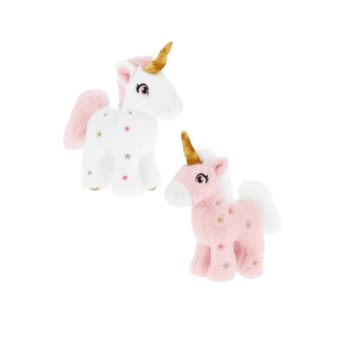Keeleco - Pink/White Standing Unicorn - 16cm