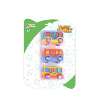 Kidzpro - Pull Back Funky Vehicles - 3 PCS