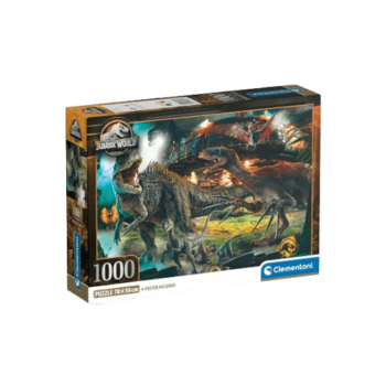 Clementoni - Jigsaw Puzzle - Jurassic World - 1000 Pieces