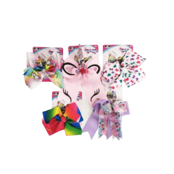 Power Joy - Glam Glam Leila Bow - 5 Colors Assortment