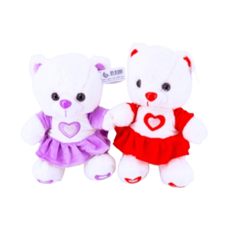30cm Plush - Cute Soft Teady Bear With Heart - 2 Colors
