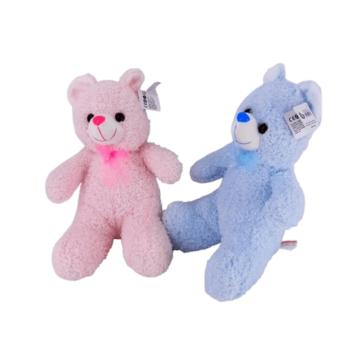 30cm Plush - Teddy Bear - Pink & Blue