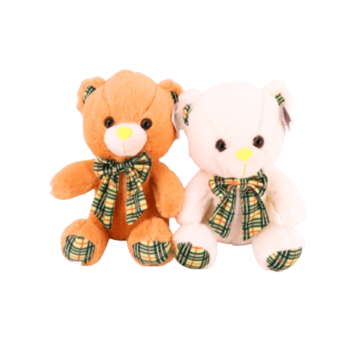 30cm Plush - Teddy Bear With Bow - 2 Colors