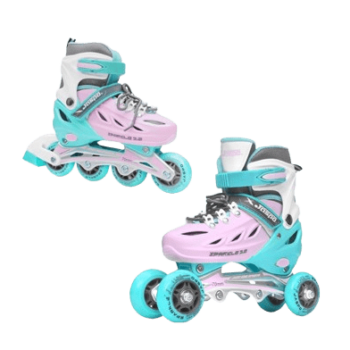 Jaspo - Sparkle 2.0 Inline & Quad Roller Skates - Convertible & Adjustable - JS1023