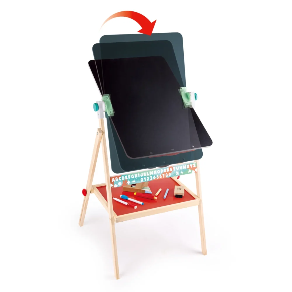 Hape - Standing Flip Flat 2 Sided Kids Artwork Easel - Image 2
