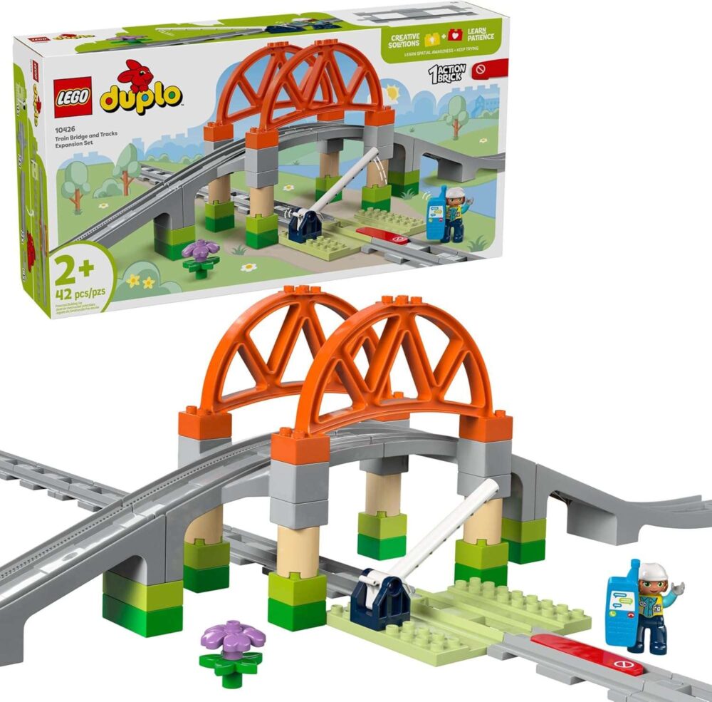 LEGO DUPLO Town Train Bridge and Tracks Expansion Set - Image 2