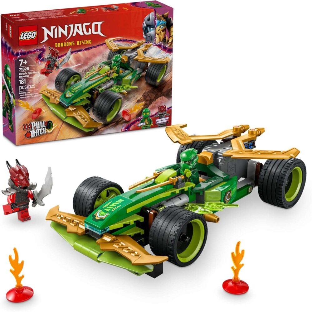 LEGO NINJAGO Lloyd's Pull-Back Race Car Toy - Image 2