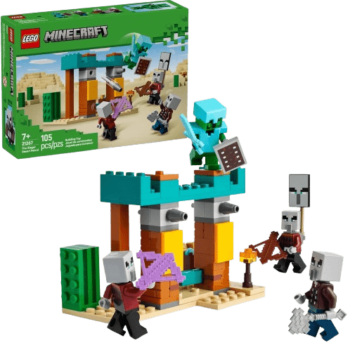 LEGO Minecraft The Illager Desert Patrol Toy Figures and Playset