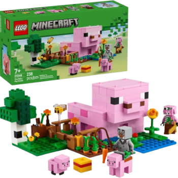 LEGO Minecraft The Baby Pig House Toy Figures and Playset