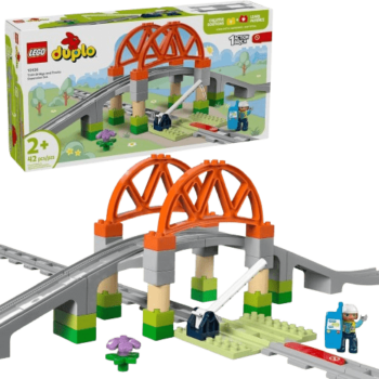 LEGO DUPLO Town Train Bridge and Tracks Expansion Set