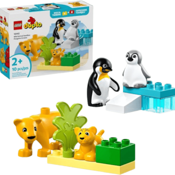 LEGO DUPLO Town Wild Animal Families Penguins & Lions Building Toy Playset