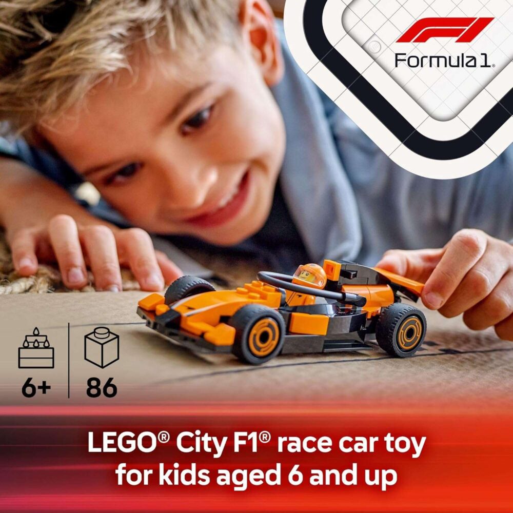 LEGO City F1 Driver with McLaren Race Car Toy - Image 3