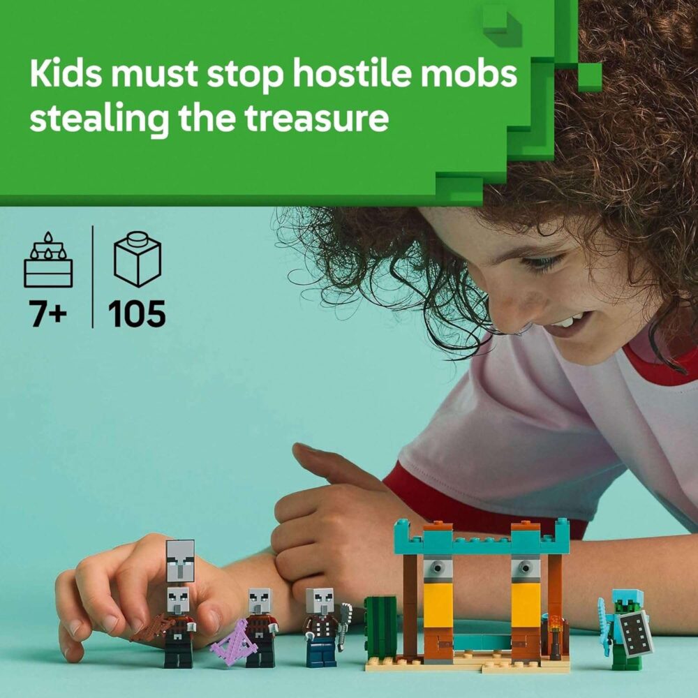LEGO Minecraft The Illager Desert Patrol Toy Figures and Playset - Image 3