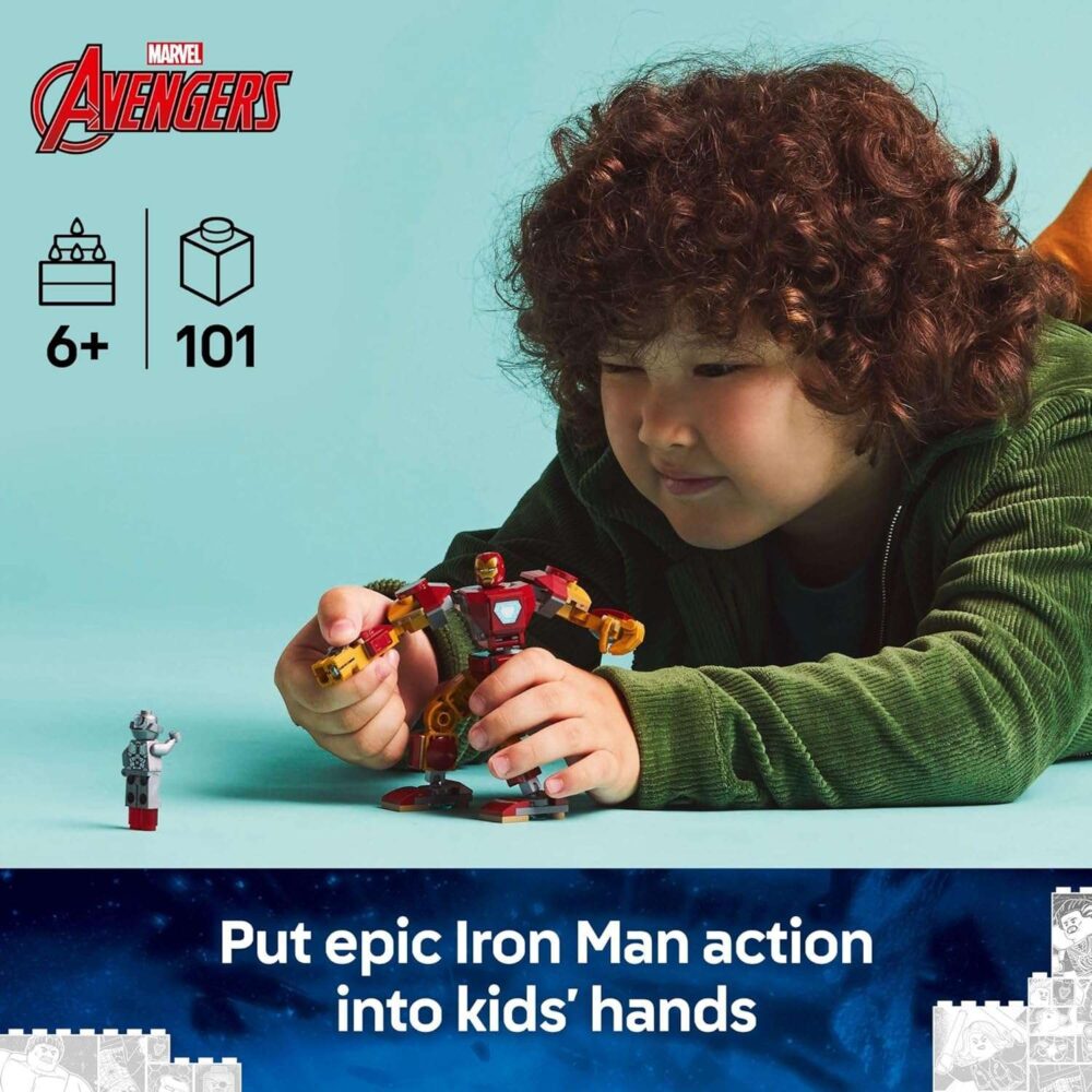 LEGO Marvel Iron Man Mech vs. Ultron Building Toy Set - Image 3