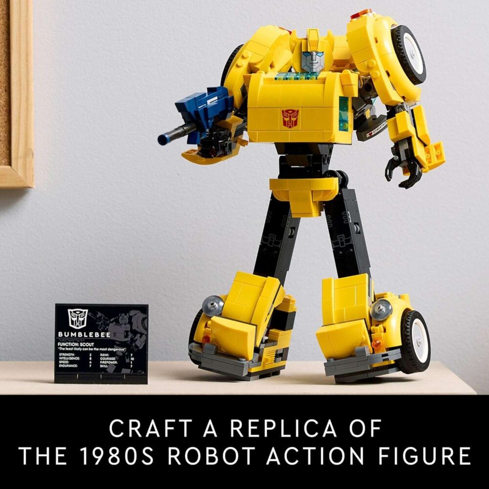 LEGO Icons Transformers Bumblebee Action Figure - Image 4