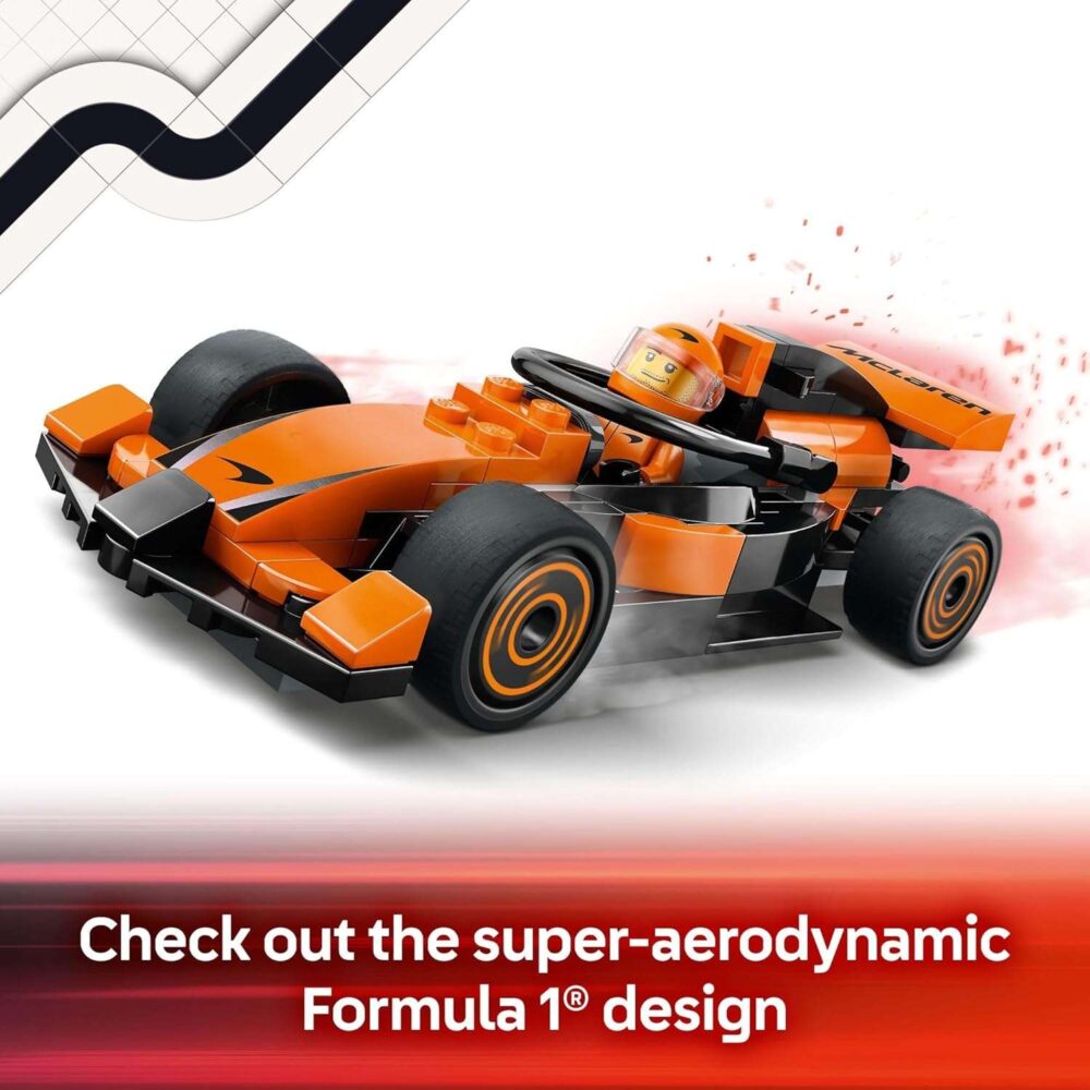 LEGO City F1 Driver with McLaren Race Car Toy - Image 4