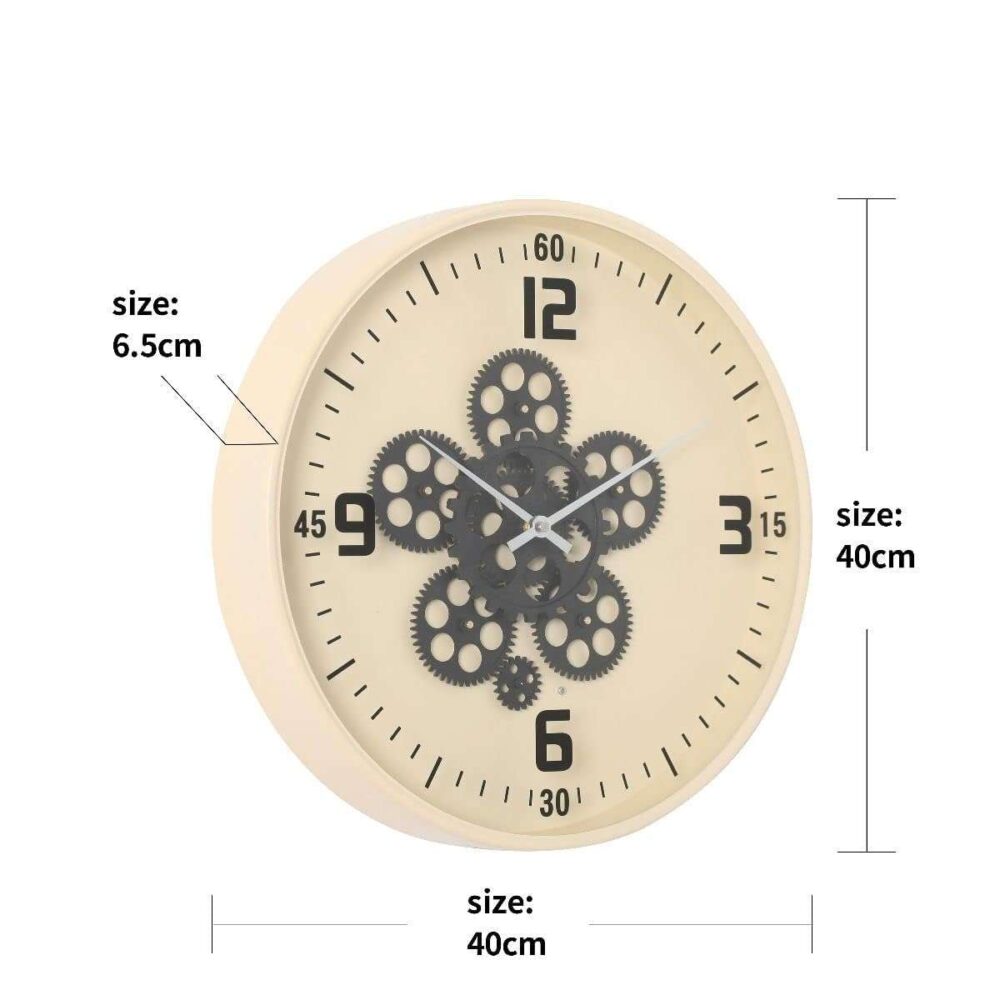 Delightful Décor Real Moving Gear Wall Clock - Image 4