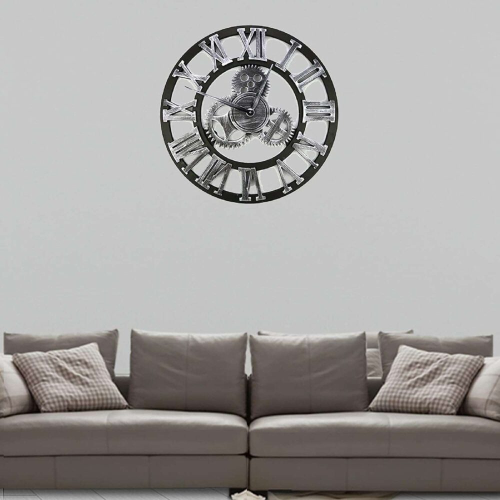 3D Vintage Wall Clock 40cm - Image 3