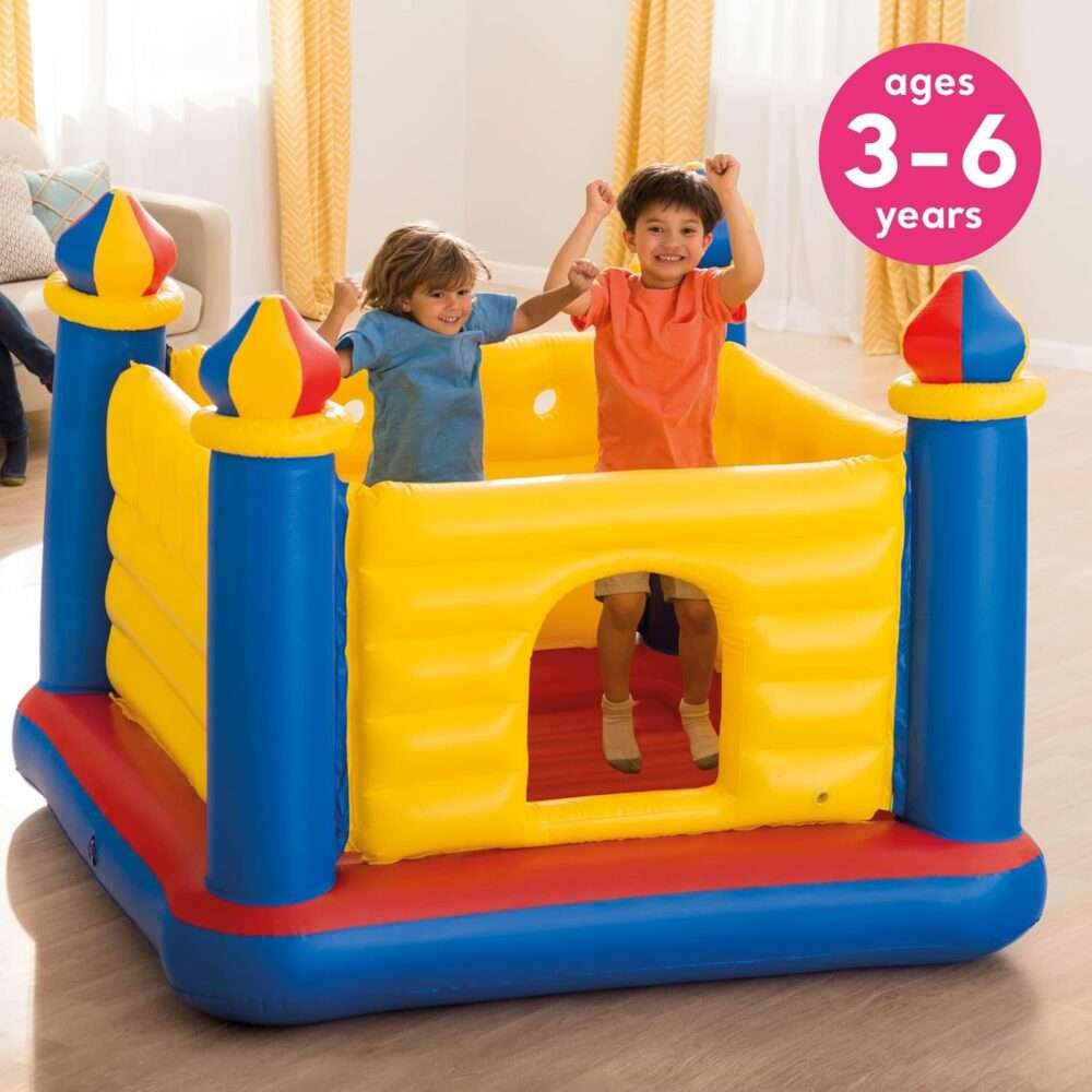 Intex Inflatable Colorful Jump-O-Lene Castle Bounce House - Image 4