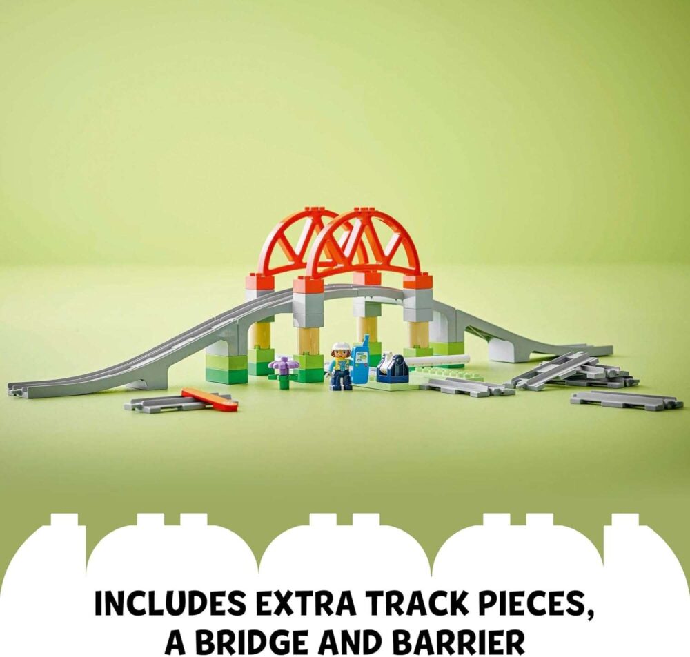 LEGO DUPLO Town Train Bridge and Tracks Expansion Set - Image 5