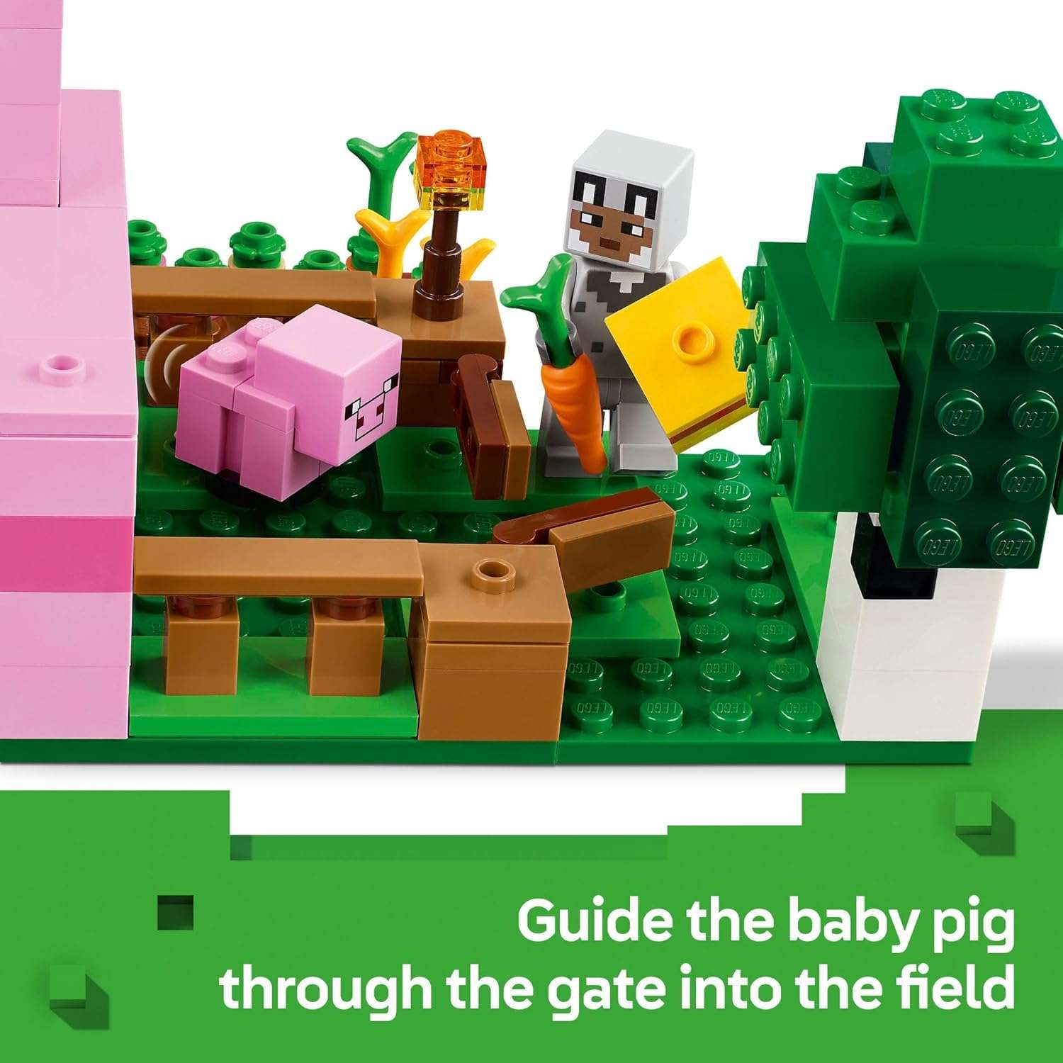 LEGO Minecraft The Baby Pig House Toy Figures and Playset - Image 5