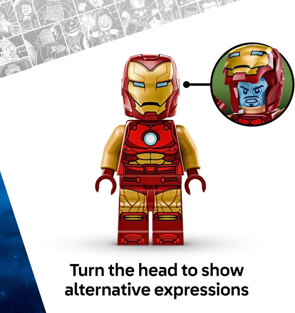 LEGO Marvel Iron Man Mech vs. Ultron Building Toy Set - Image 5