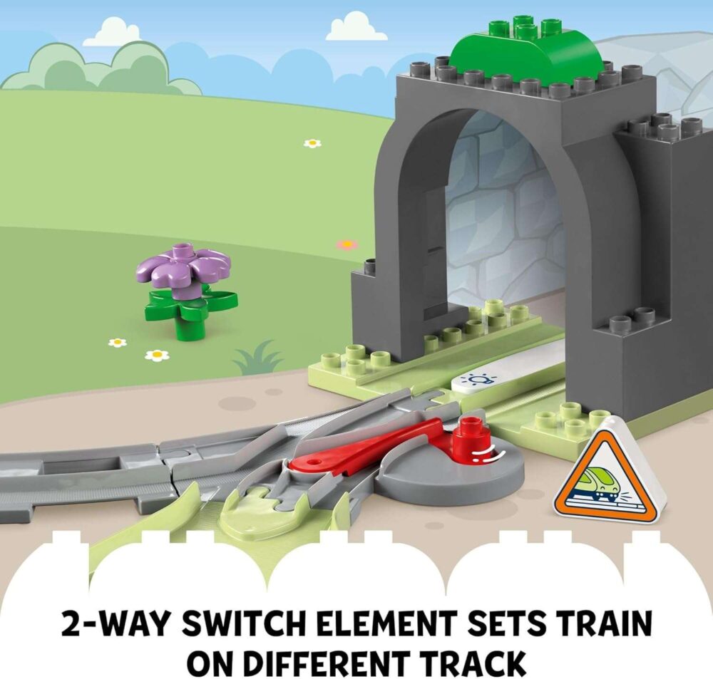 LEGO DUPLO Town Train Tunnel and Tracks Expansion Set - Image 6