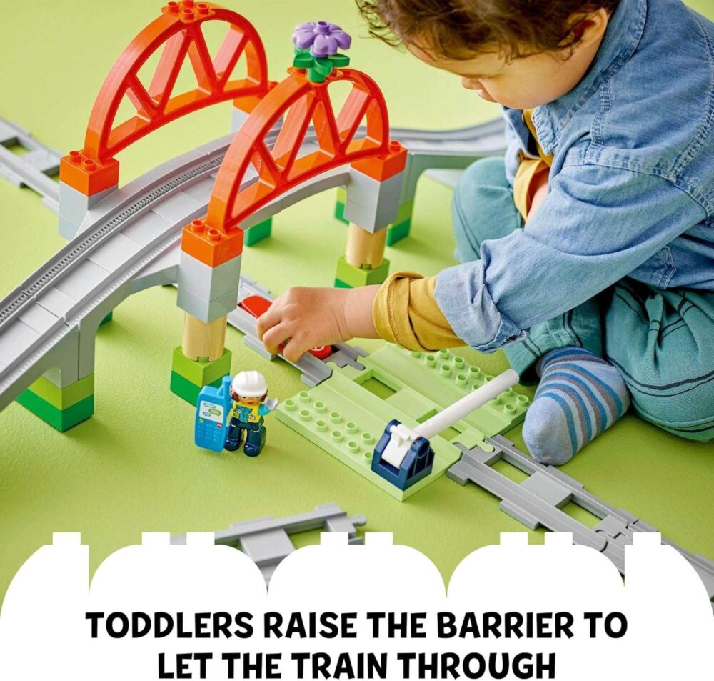 LEGO DUPLO Town Train Bridge and Tracks Expansion Set - Image 6