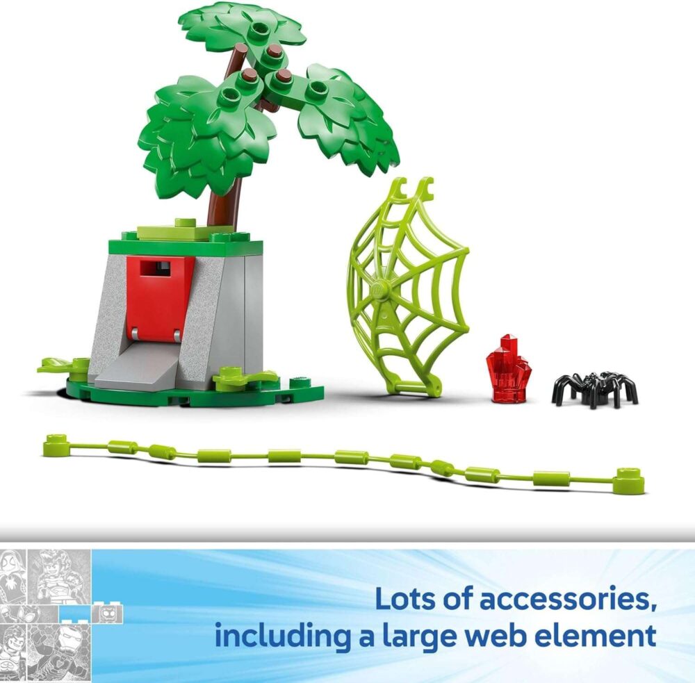 LEGO Marvel Spidey and His Amazing Friends Spin and Electro Dinosaur Vehicle Chase - Image 6