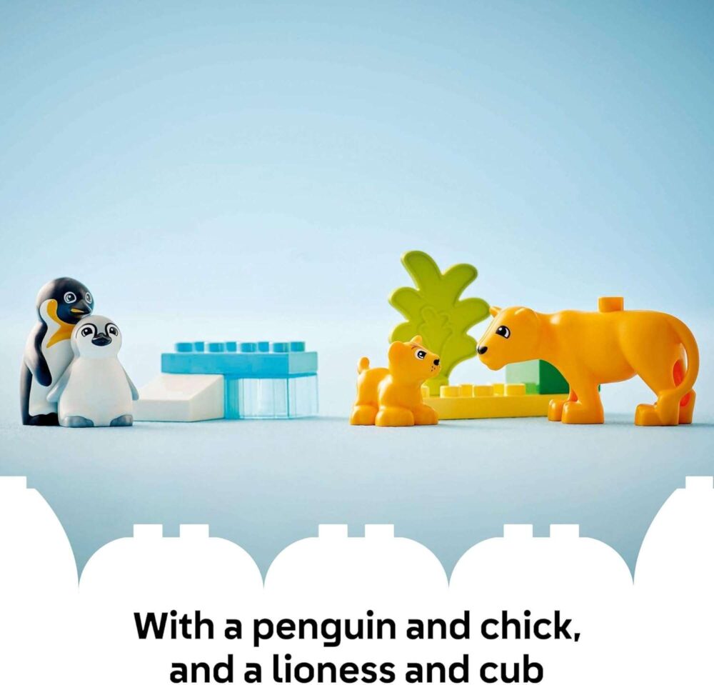 LEGO DUPLO Town Wild Animal Families Penguins & Lions Building Toy Playset - Image 7